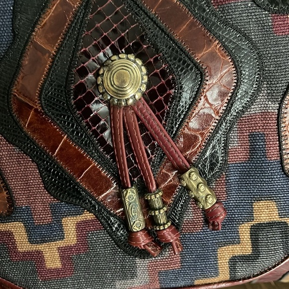 Sharif Multicolor Patchwork Shoulder Bag - Picture 3 of 12